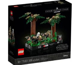 LEGO STAR WARS - DIORAMA DE LA POURSUITE EN SPEEDER À ENDOR#75353